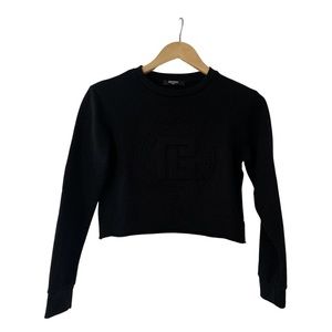 Balmain crop sweatshirt.